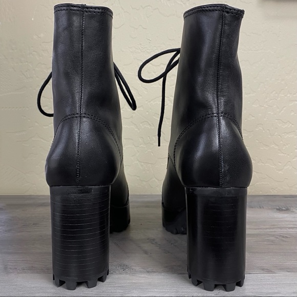 NWOB SCHUTZ Jeannie Lace-Up Platform Boot, Black - Picture 10 of 15